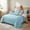 Light Blue, variant on 2/3PCS Quilted Coverlet Set, Delicate Stitching Stylish Bedding, Cozy Skin-Friendly, Hypoallergenic, Easy Care & Machine Washable(White,Twin)