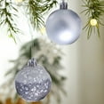thumbnail image 3 of CAMIALA Christmas Balls Clearance,9Pcs Shatterproof Christmas Tree Decor with Sequins Hanging Ball for Holiday Wedding Party Decoration Silver, 3 of 6