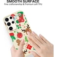 thumbnail image 6 of Christmas Beige Print Phone Case for Samsung Galaxy S24 Ultra 5G 6.8", Aesthetics Pattern Design Soft TPU Silicone Xmas Cases, Shockproof Bumper Protector Camera Girls Women Cover, Biscuit Deer, 6 of 6
