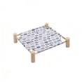 thumbnail image 4 of Cififendec Elevated Summer Pet Cot Bed, 20.28"×17.91", Breathable Detachable Printed Fabric Raised Dog Cat Sleeping Mat for Indoor Floor Naps Balcony Cool Rest Time, 4 of 5