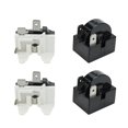 thumbnail image 1 of Semetall Refrigerator Starter Relay 4.7 PTC 2 Pin 15O Refrigerator Starter Relay and 1/5HP Refrigerator Overload Protector Replacement Part (4 Pieces in Total), 1 of 5
