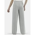 thumbnail image 3 of No Boundaries Soft Fleece Wide Leg Sweatpants, Women’s, 3 of 5