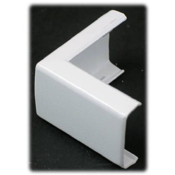 White Plastic Outside Elbow Wiremold 90&degree Angle Carded, Each