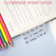 thumbnail image 3 of GFDYREE Transparent Sticky Notes - 3x3 inch Clear Sticky Notes Waterproof Self-Adhesive Translucent Sticky Note Pads for Books Annotation, See Through Sticky Notes for School & Office (200 S, 3 of 6