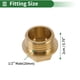 thumbnail image 2 of Accesorios de tubería de latón Unique Bargains 1/2" macho tapón de rosca externa engrosada (cóncavo) 0.79" 2 Pcs, 2 of 7