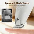 thumbnail image 6 of Rechargeable Pet Hair Trimmer Kit, 2026 New Low-Noise Dog Paw Trimmer with LED Light, Electric Dog Grooming Clippers Waterproof Pet Hair Shaver for Dogs and Cats for Paws Ears Face (White), 6 of 7