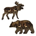 thumbnail image 2 of Advancent 1 pieza DIY independiente de con forma de Animal adorno boda fiesta de cumpleaños decoraciones para el hogar árbol bosque decoraciones Kits de decoración para fiestas oso café Advancent HA007453-02, 2 of 6