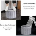 thumbnail image 2 of Silla para acampar al aire libre - Inodoro plegable - Asiento liviano - Con 12 bolsas de limpieza - Adecuada para acampar, caminar, viajes de larga distancia y atascos, 2 of 5