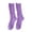 Purple, variant on 5 Pairs Women Stockings Solid Color Breathable Cotton Sweat Absorption Protective Soft High Elasticity Ripped Long Holes Women Socks Fitness Socks Pink