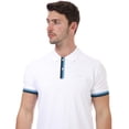thumbnail image 4 of Men's Ben Sherman Placket Interest Polo Shirt in White, 4 of 5