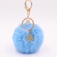 thumbnail image 3 of Keychains Faux Fur Ball Keychains Fluffy Accessories Car Bag Charms, 3 of 3