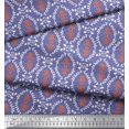 thumbnail image 2 of Soimoi Purple Silk Fabric Filigree Damask Fabric Prints By Yard 42 Inch Wide, 2 of 3