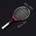 thumbnail image 4 of Durable String Single Tennis Racket Racquet for Kids Training Practice( Rose Red ), 4 of 9