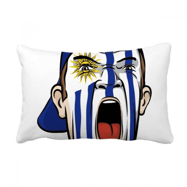 Uraguay Flag Makeup Head Cap Throw Pillow Lumbar Insert Cushion Cover Home Decoration