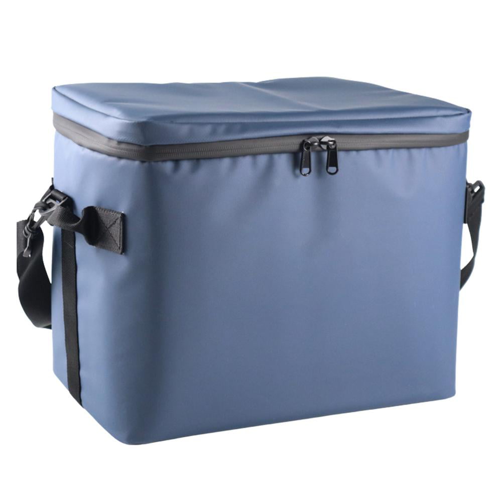 Transportable Cooler Bags Insulated Cool Summer Travel Picnic Bag Denim 12Ltr 