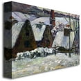 thumbnail image 2 of Trademark Fine Art "Brenton Village Under Snow" Canvas Wall Art by Paul Gauguin, 2 of 2