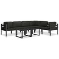 thumbnail image 5 of vidaXL Coffee Table Aluminium Anthracite, 5 of 5