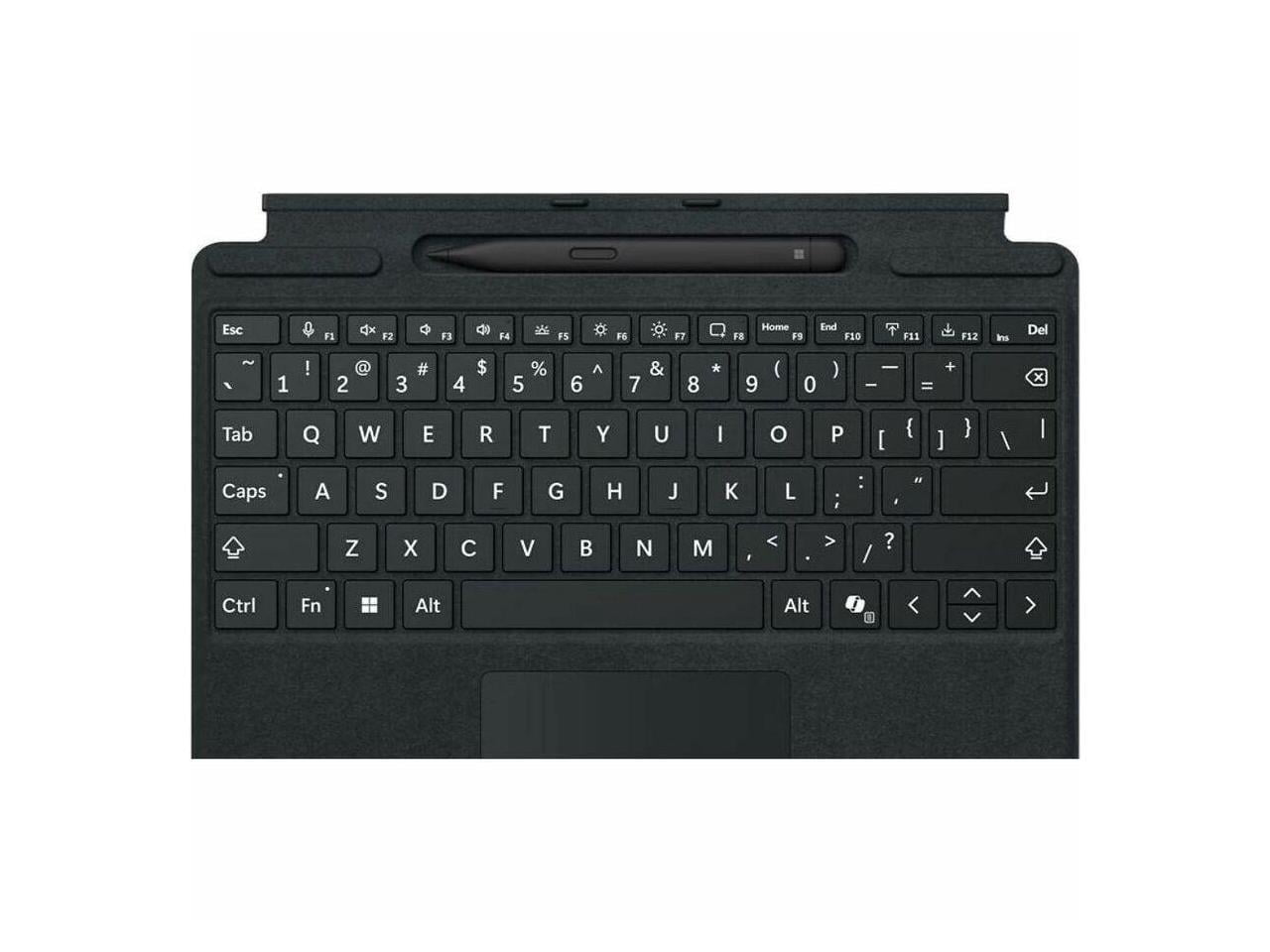 Microsoft Surface Pro Keyboard with Pen Storage - Black Large - Notebook - TouchPad - Mechanical Keyswitch - Black