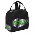 thumbnail image 3 of Never Trust The Living - Beetlejuice Insulated Lunch Bags Waterproof Picnic Bags Lunch Tote for Woman Work Children School, 3 of 5