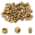 thumbnail image 1 of HUGFEGWE M3x5mm Female Thread Knurled Nuts Hx3mm OD Brass Threaded Insert Embedment Nuts Hydraulic Welded Joint Injection Molding Assortment Kit for 3D Printing Injection Molding 80PCS CJB91-24976, 1 of 8