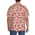 thumbnail image 3 of Lsque Sea Creatures print Men's Cuban Collar Short Sleeve Shirt Summer Beachwear Casual Button Down Fashionable Vacation Leisure Shirt-Medium, 3 of 7