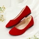 thumbnail image 2 of Zapatos para Niña DREAM PAIRS Slip-On Rojo de Gamuza Talla 2, 2 of 6