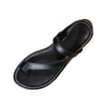 thumbnail image 2 of hoksml Women's Toe Ring Flat Sandals, Ankle Strap Open Toe Summer Shoes for Beach and Casual Wear, 2 of 9