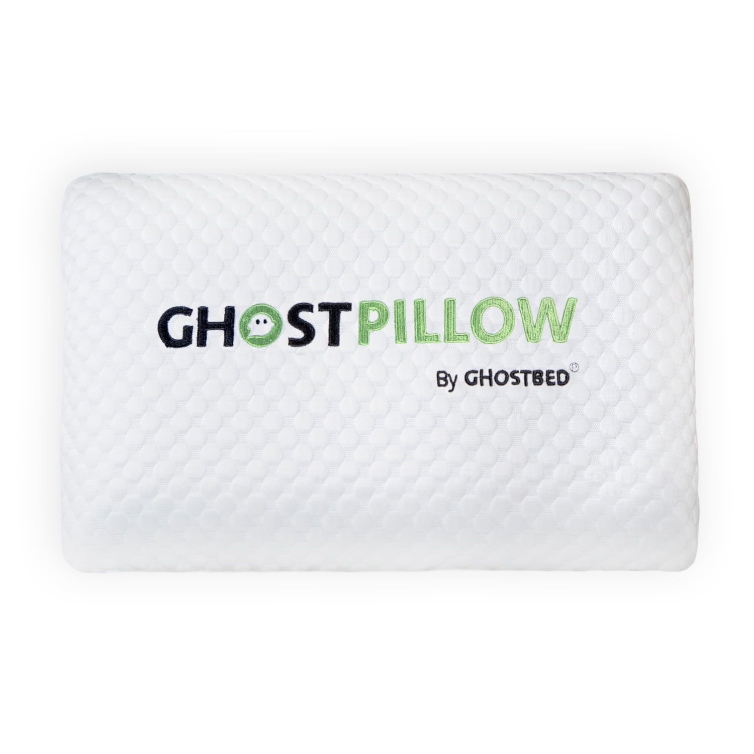 GhostBed Gel Memory Foam Pillow Ergonomic Design, Cooling Layer