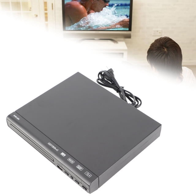 DVD Player, Household DVD Player, Durable Black for Office Easy to Use Home