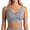 Blue, variant on Full Coverage Wireless T-Shirt Bra Superior Support Comfort Seamless Underwear For Large Bust Women