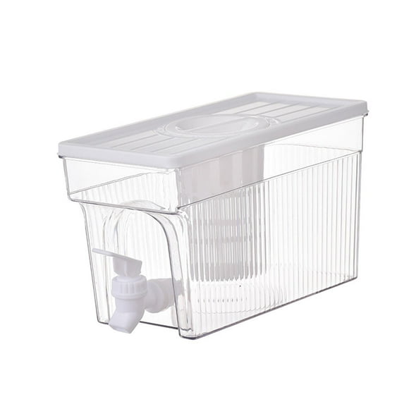Hervidor de agua fría portátil con grifo de 4 l para fiestas, bares y camping. Blanco