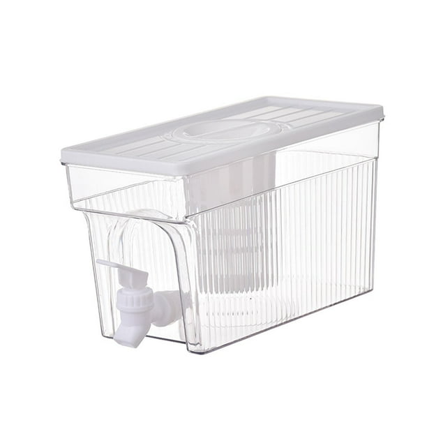 Hervidor de agua fría con grifo, dispensador de bebidas de 4 l con grifo para camping en casa o bar. Blanco