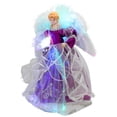 thumbnail image 4 of Northlight Lighted Fiber Optic Color Changing Angel Christmas Tree Topper - 12" - Purple, 4 of 6