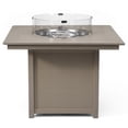 thumbnail image 5 of WestinTrends Helios Modern Outdoor Patio Propane 42" Square Fire Pit Table (Rocks Not Included), Weathered Wood, 5 of 14
