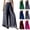 #01 Gray, variant on Womens Flowy Silky Chiffon High Waist Wide Leg Palazzo Pants Elastic Waist Sheer Hem Lightweight Pants Loose Fit Dressy Casual Beach Vacation Pants, #01 Hot Pink, S