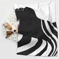 thumbnail image 6 of Yiaed Abstract Monochrome Profile Print Dog Blankets-Cat Blanket Washable for Couch Protection,Puppy Blanket, Soft Plush Reversible Throw Furniture Protector-Medium, 6 of 8