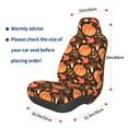 thumbnail image 3 of Wukai Autumn Pumpkin Full Set Car Seat Covers with Soft Padding Universal Auto Front Seats Protector and Cushion Mat, 3 of 5