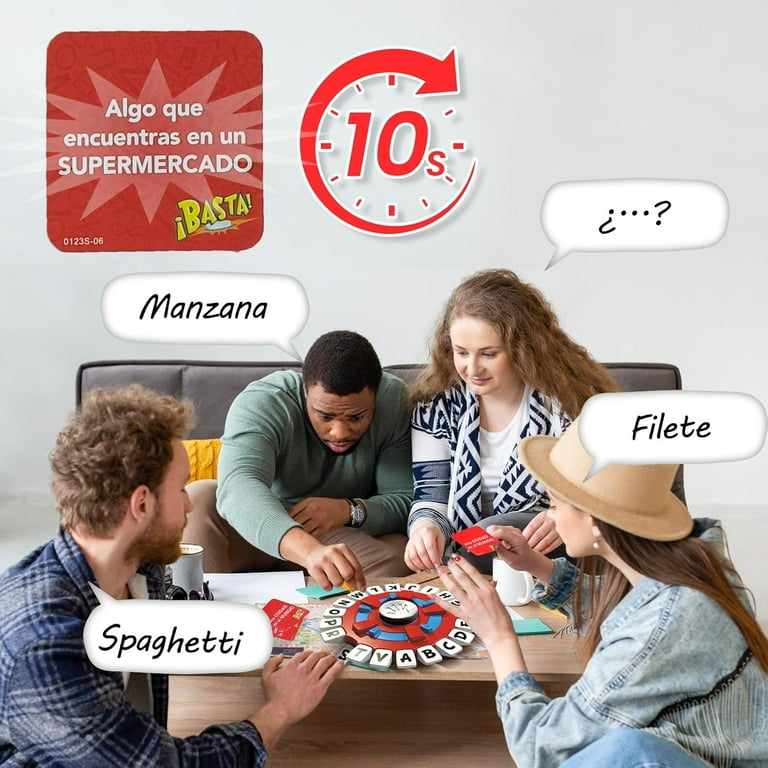 Basta Juego de Mesa en Español para Adultos y Niños, Familiares - Juego de Mesa Español Latino