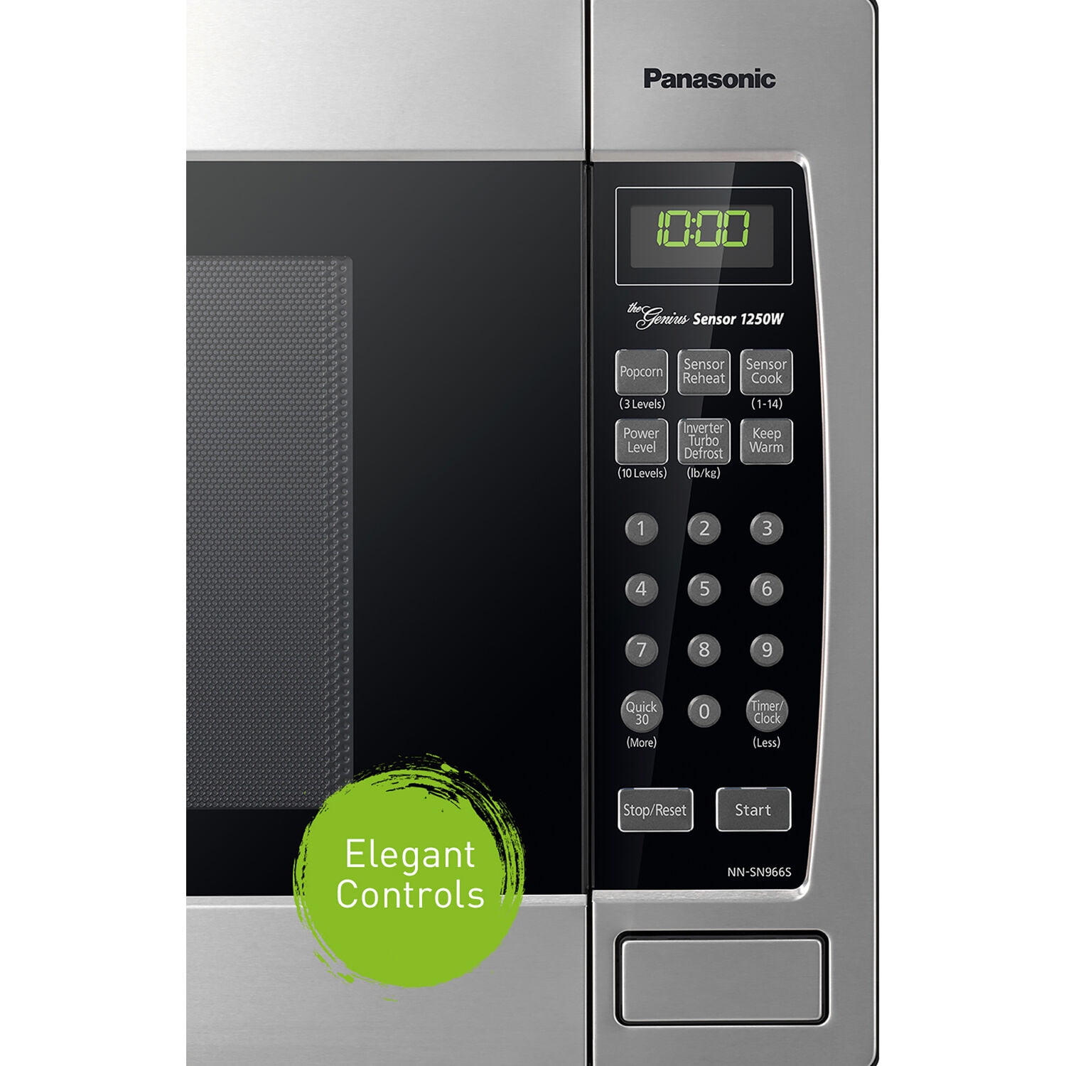 Panasonic Genius Sensor 2.2 Cu Ft Countertop Microwave Stainless Steel -  Office Depot