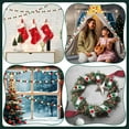 thumbnail image 7 of RUseeN 3 Pieces Christmas Wool Felt Rainbow Ball Garland Colorful Pom Pom 6.5 ft Long 30 Ball Garland for Easter Mardi Gras Classroom Thanksgiving Xmas (Red, White, Green), 7 of 7