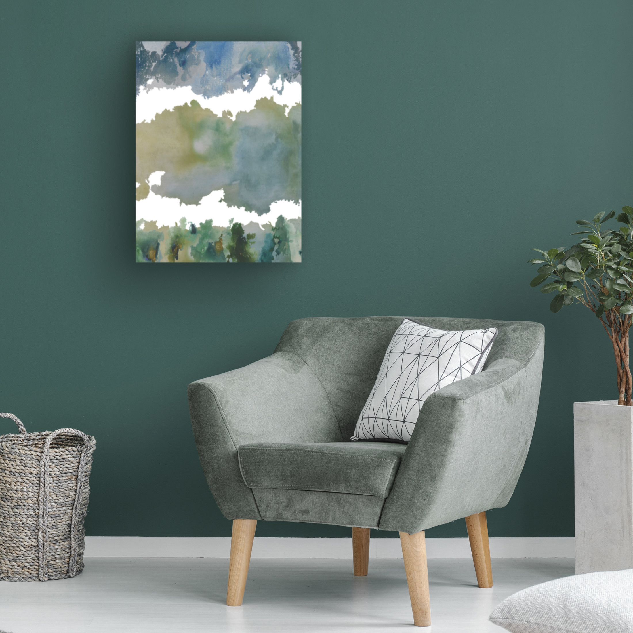 Canvas Wall Art - Maliq 'In Between' Wall Art for Living Room, Bedroom, or Office Décor by Trademark Fine Art - 18 x 24 Inches
