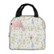 thumbnail image 1 of Easygdp Flower Rabbit Bolsa Térmica Premium - Tela Oxford Impermeable, Gran Capacidad, Bolsillo Frontal, Unisex para Trabajo, Escuela, Actividades al Aire Libre y Picnics, 1 of 8