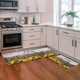 thumbnail image 3 of Sunflower Kitchen Rugs Non-Slip Kitchen Mat Set of 2 Washable Kitchen Rug Runner Rubber Backed Kitchen Floor Mats Sunflower Decor, 3 of 5