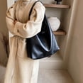thumbnail image 2 of CoCoMangos Slouchy Hobo Bags for Women Soft Leather Tote Bag Retro Slouchy Bag Shoulder Purse Ladies Top Handle Handbag 2Pcs, 2 of 6