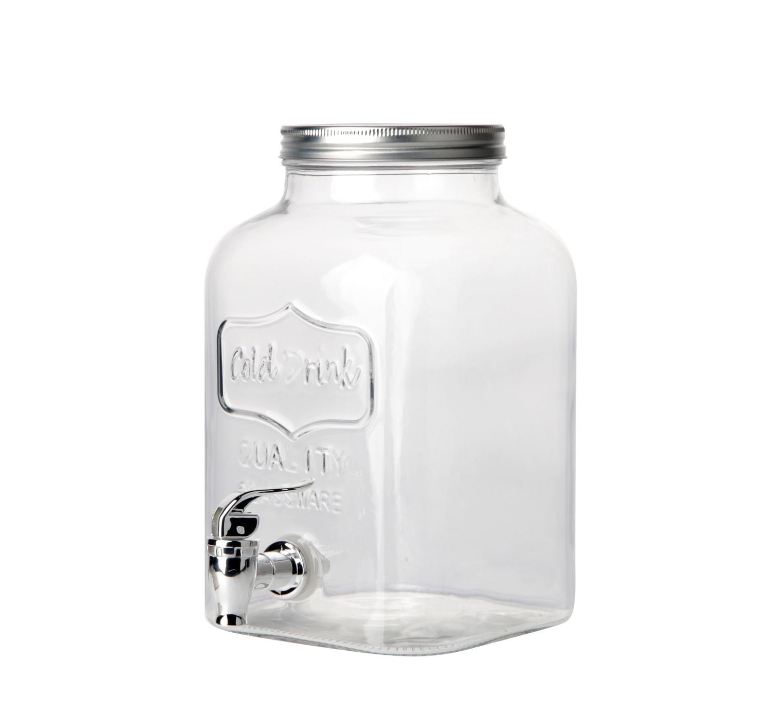 Hometrends Mason Glass Dispenser,1 Gallon,1 Piece