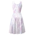 thumbnail image 5 of FcBaudy Robe Sans Manches à Col Rond, Robes d'Été pour Femmes, Robes pour Femmes Mode d'Été pour Dames Robe Longue Imprimée Sans Manches Robe pour Femme, 5 of 5