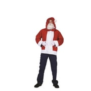 RG Costumes Men's Santa Claus Hoodie, Red/White, Large