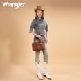 thumbnail image 2 of Wrangler Tote Bag for Women Crossbody for Ladies Purse Fringe Western Purse Vintage Handbags, Brown, 2 of 6