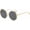 Gold/Black, variant on Fashion Round Sunglasses for Women Men Classic Oversized Gold Metal Frame Shades UV400 Circle Sunnies