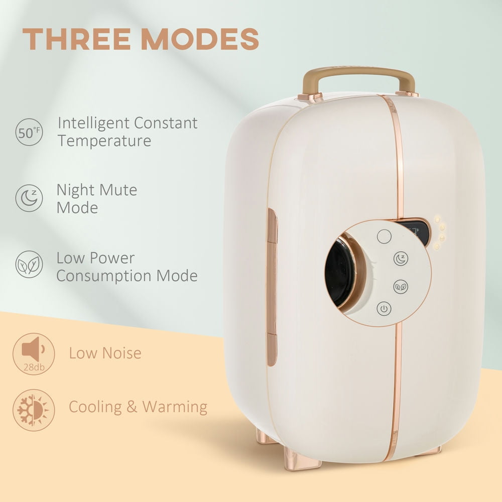 Topcobe Mini Personal Fridge Cooler, Portable Home Utility Device